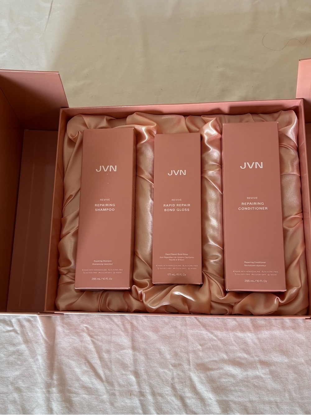 JVN Repairing Hair Trio in Dusty Pink